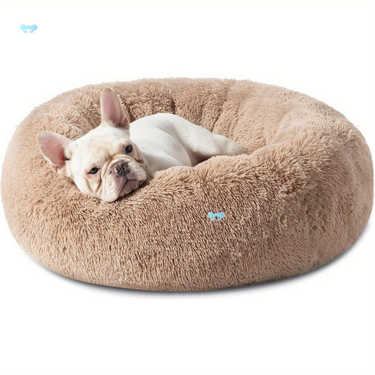 Anti-Anxiety Calming Donut Bed — Helps Dogs Sleep Deeper