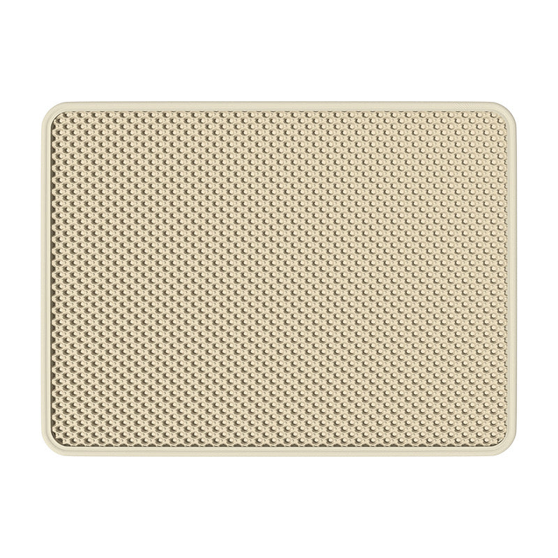Double Layer Pet Litter Mat with Anti-Splash Design