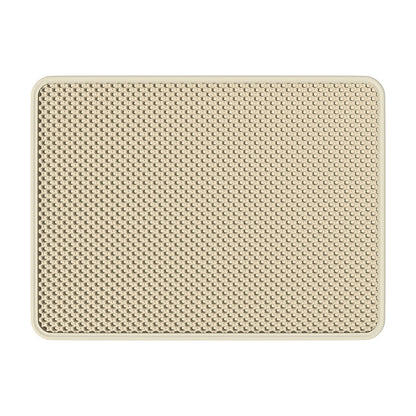 Double Layer Pet Litter Mat with Anti-Splash Design