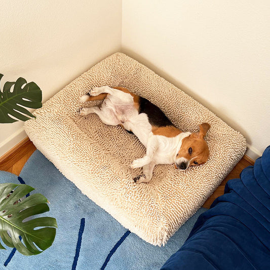 Plush Checkerboard Pet Dog Mat