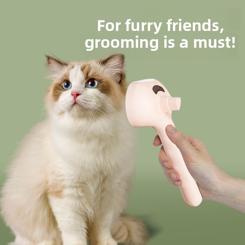 Pet Spray Grooming Comb with Massage Function