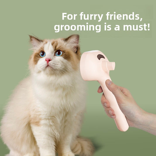 Pet Spray Grooming Comb with Massage Function