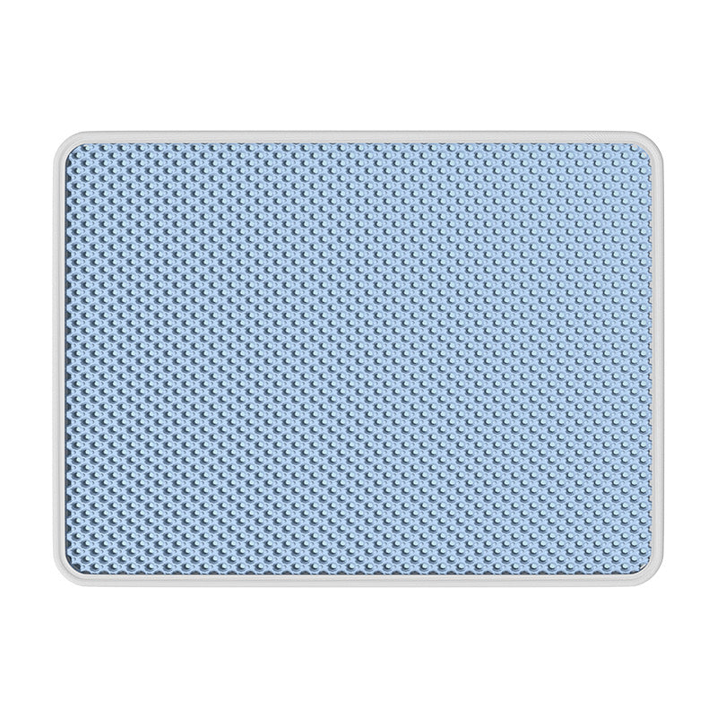 Double Layer Pet Litter Mat with Anti-Splash Design