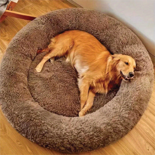 Anti-Anxiety Calming Donut Bed — Helps Dogs Sleep Deeper