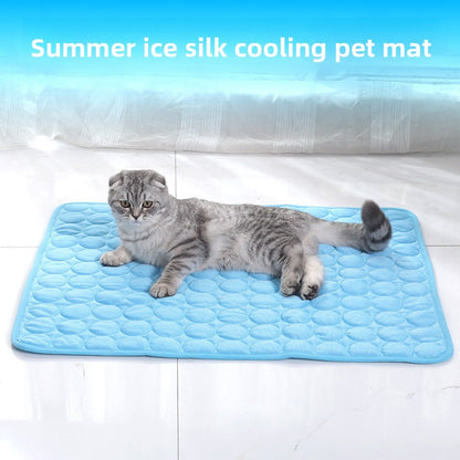 Summer Pet Cooling Pad Ice Silk Mat