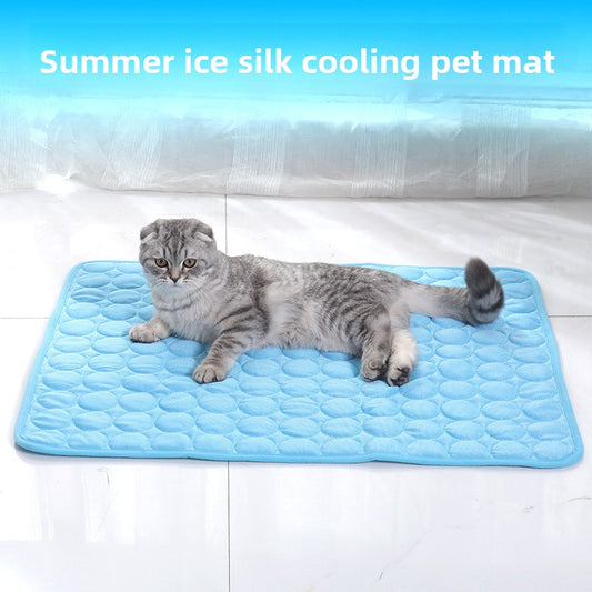 Summer Pet Cooling Pad Ice Silk Mat