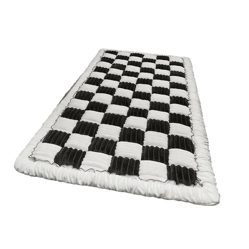 Plush Checkerboard Pet Dog Mat