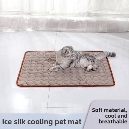 Summer Pet Cooling Pad Ice Silk Mat