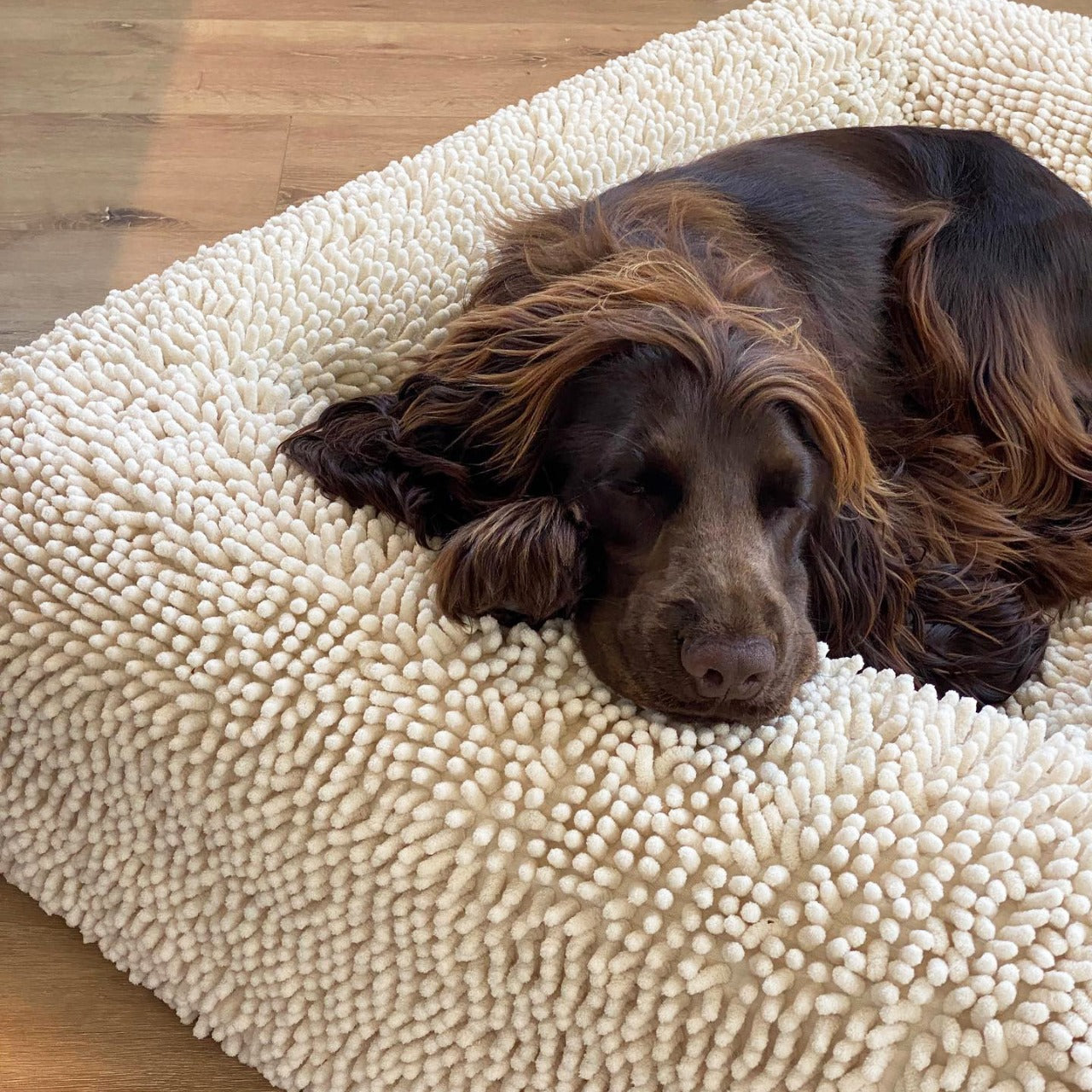Plush Checkerboard Pet Dog Mat