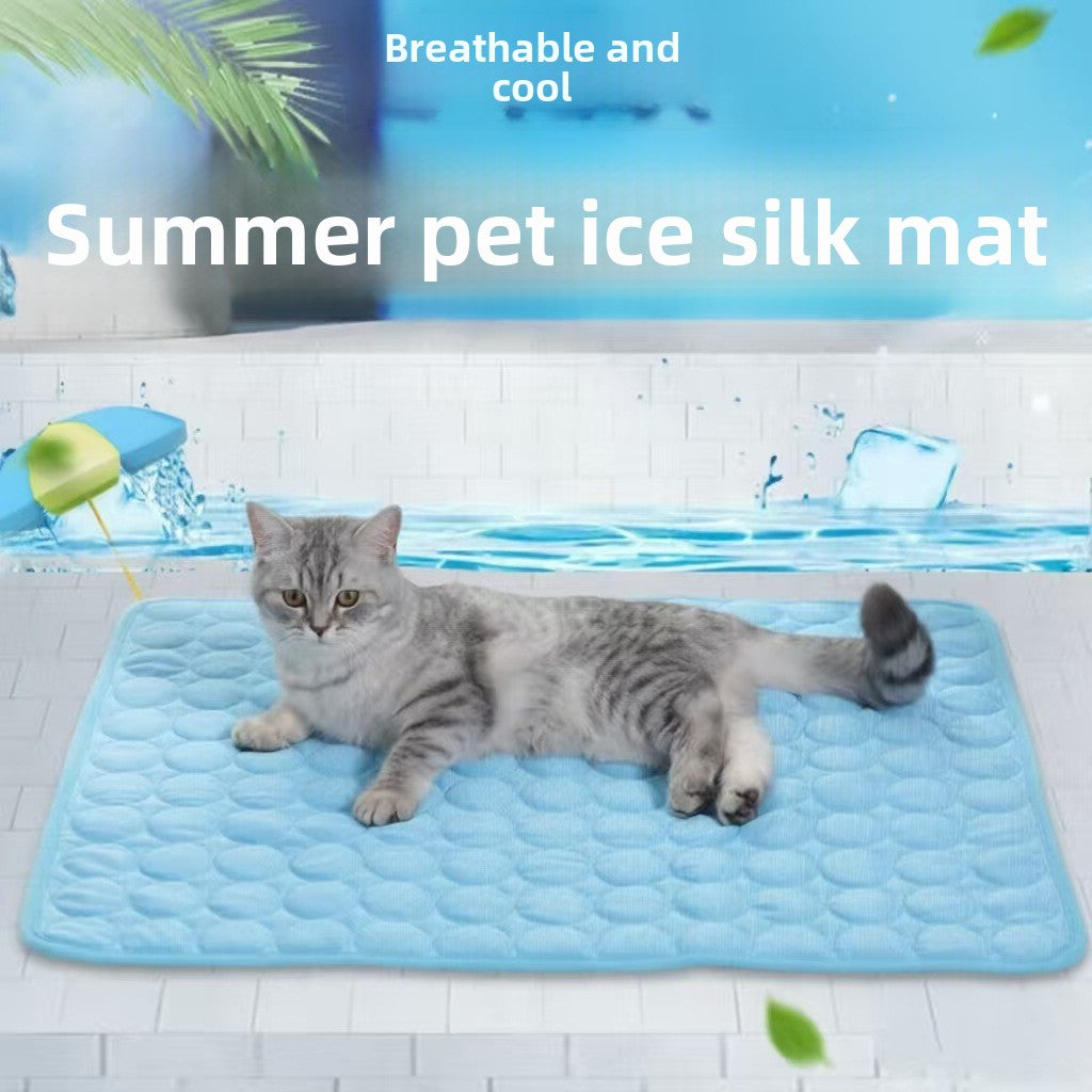 Summer Pet Cooling Pad Ice Silk Mat